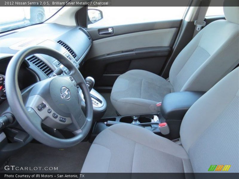 Brilliant Silver Metallic / Charcoal 2012 Nissan Sentra 2.0 S