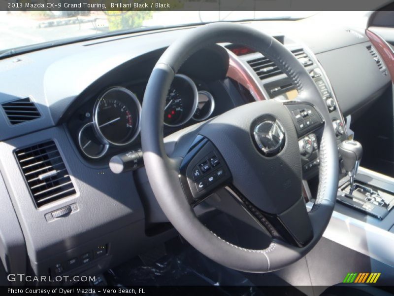 Brilliant Black / Black 2013 Mazda CX-9 Grand Touring