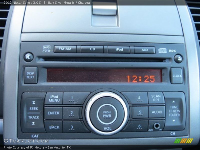 Brilliant Silver Metallic / Charcoal 2012 Nissan Sentra 2.0 S