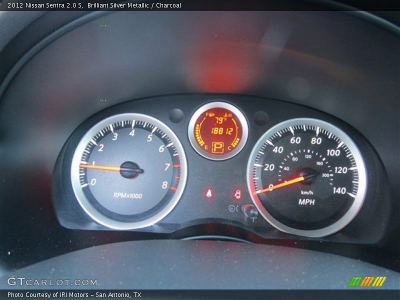 Brilliant Silver Metallic / Charcoal 2012 Nissan Sentra 2.0 S