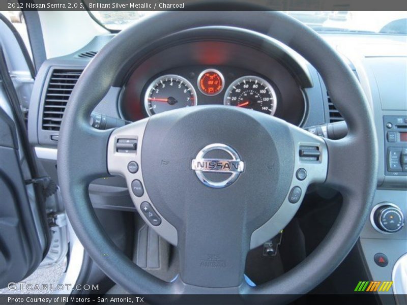 Brilliant Silver Metallic / Charcoal 2012 Nissan Sentra 2.0 S