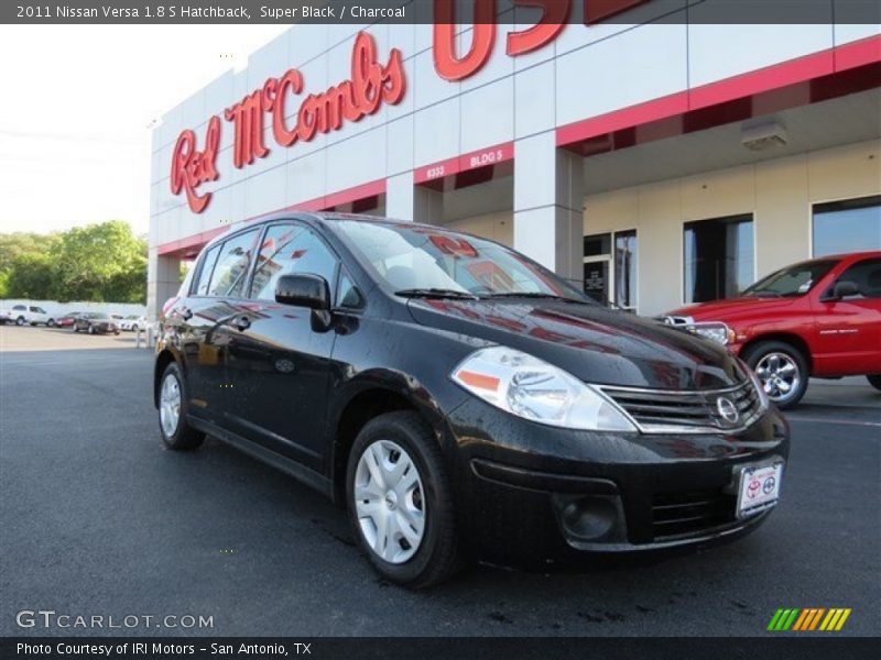Super Black / Charcoal 2011 Nissan Versa 1.8 S Hatchback