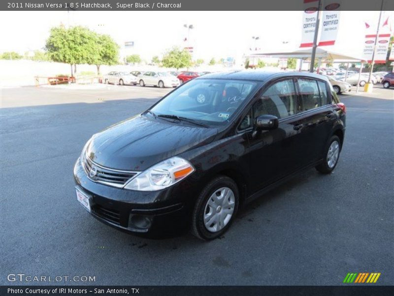 Super Black / Charcoal 2011 Nissan Versa 1.8 S Hatchback