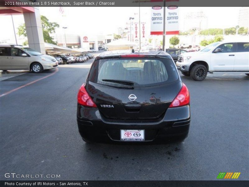 Super Black / Charcoal 2011 Nissan Versa 1.8 S Hatchback