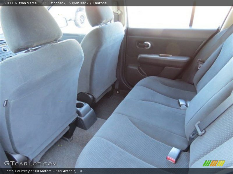 Super Black / Charcoal 2011 Nissan Versa 1.8 S Hatchback