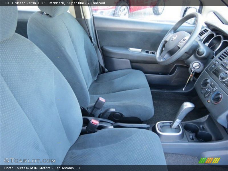 Super Black / Charcoal 2011 Nissan Versa 1.8 S Hatchback