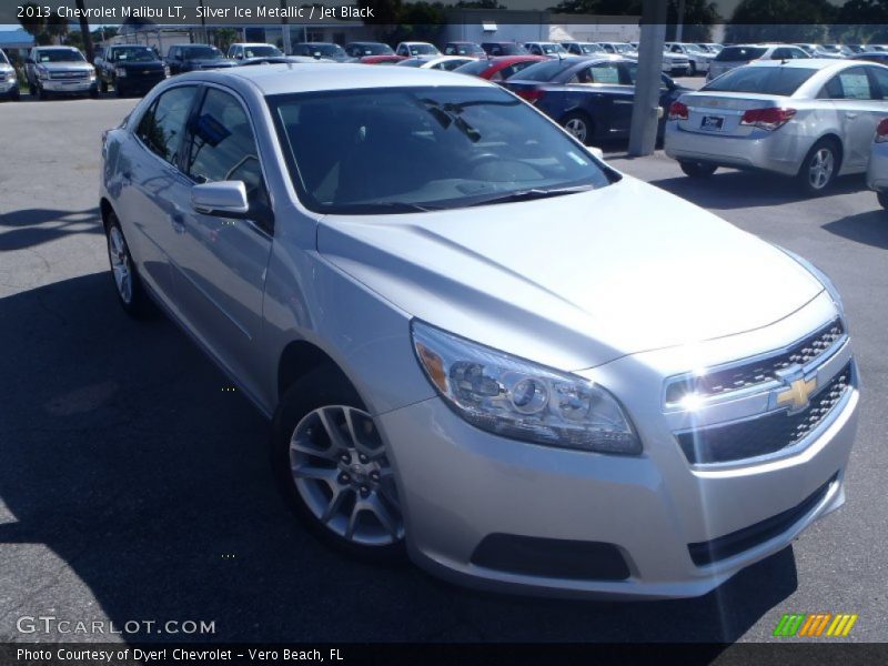 Silver Ice Metallic / Jet Black 2013 Chevrolet Malibu LT