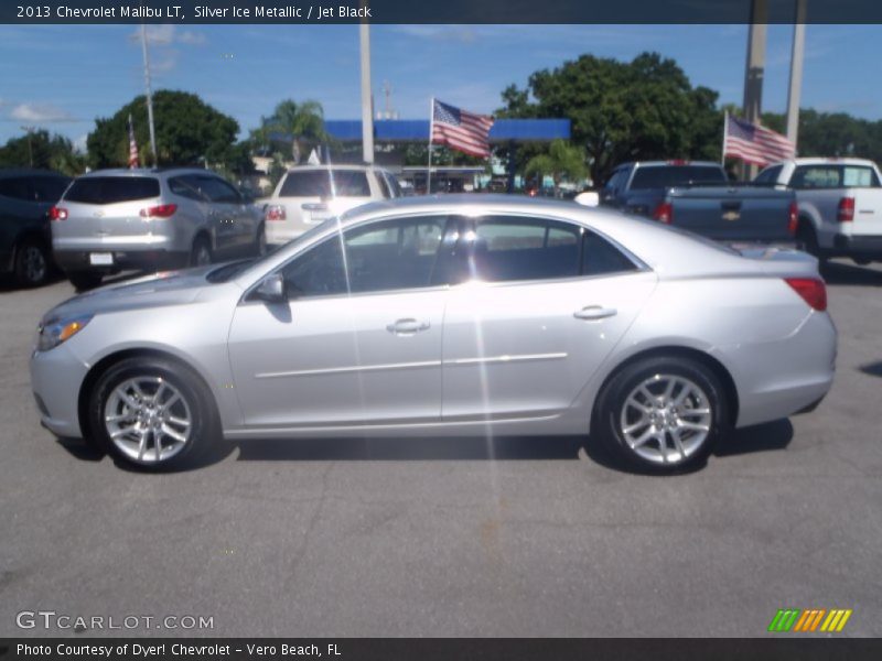 Silver Ice Metallic / Jet Black 2013 Chevrolet Malibu LT