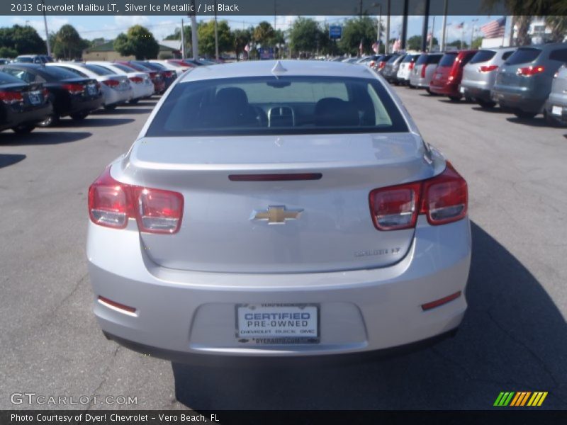 Silver Ice Metallic / Jet Black 2013 Chevrolet Malibu LT