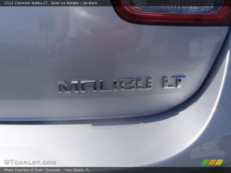Silver Ice Metallic / Jet Black 2013 Chevrolet Malibu LT