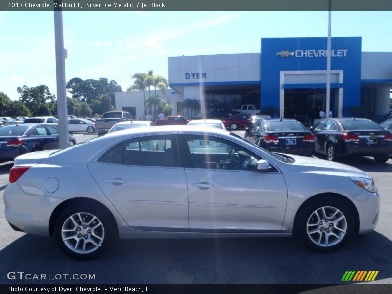 Silver Ice Metallic / Jet Black 2013 Chevrolet Malibu LT