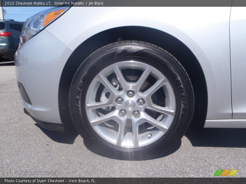 Silver Ice Metallic / Jet Black 2013 Chevrolet Malibu LT
