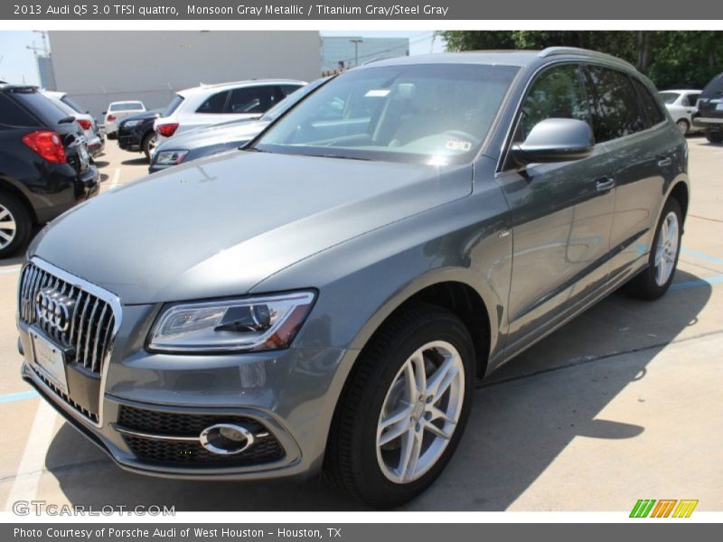 Monsoon Gray Metallic / Titanium Gray/Steel Gray 2013 Audi Q5 3.0 TFSI quattro