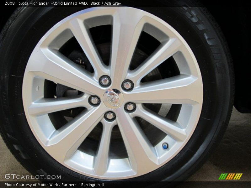 Black / Ash Gray 2008 Toyota Highlander Hybrid Limited 4WD