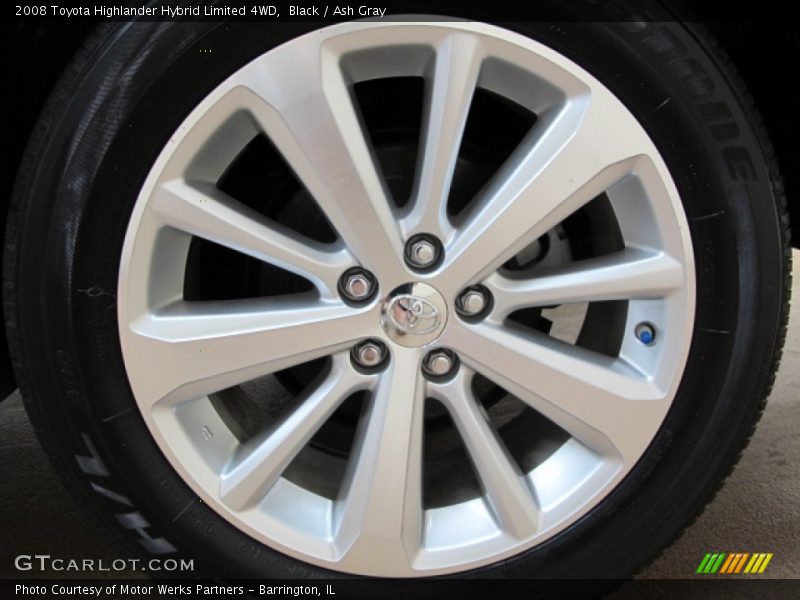 Black / Ash Gray 2008 Toyota Highlander Hybrid Limited 4WD