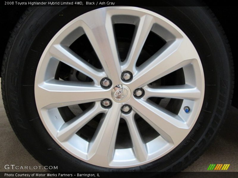 Black / Ash Gray 2008 Toyota Highlander Hybrid Limited 4WD