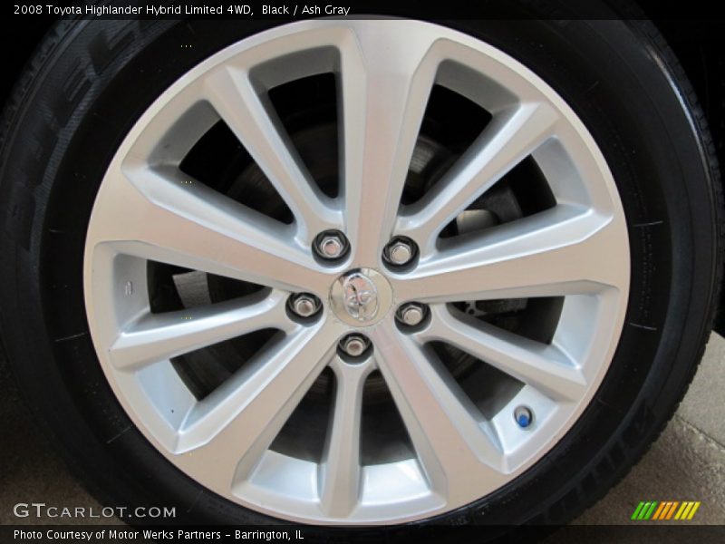 Black / Ash Gray 2008 Toyota Highlander Hybrid Limited 4WD