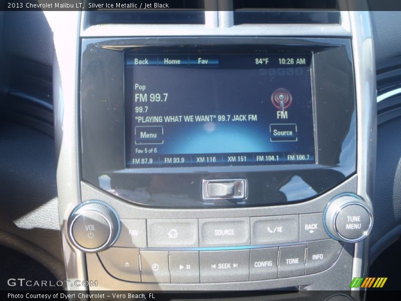 Silver Ice Metallic / Jet Black 2013 Chevrolet Malibu LT