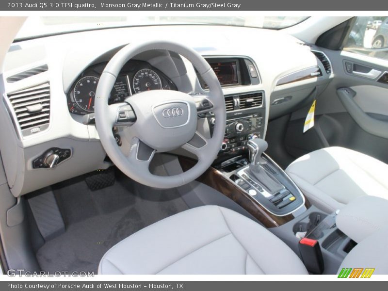 Monsoon Gray Metallic / Titanium Gray/Steel Gray 2013 Audi Q5 3.0 TFSI quattro