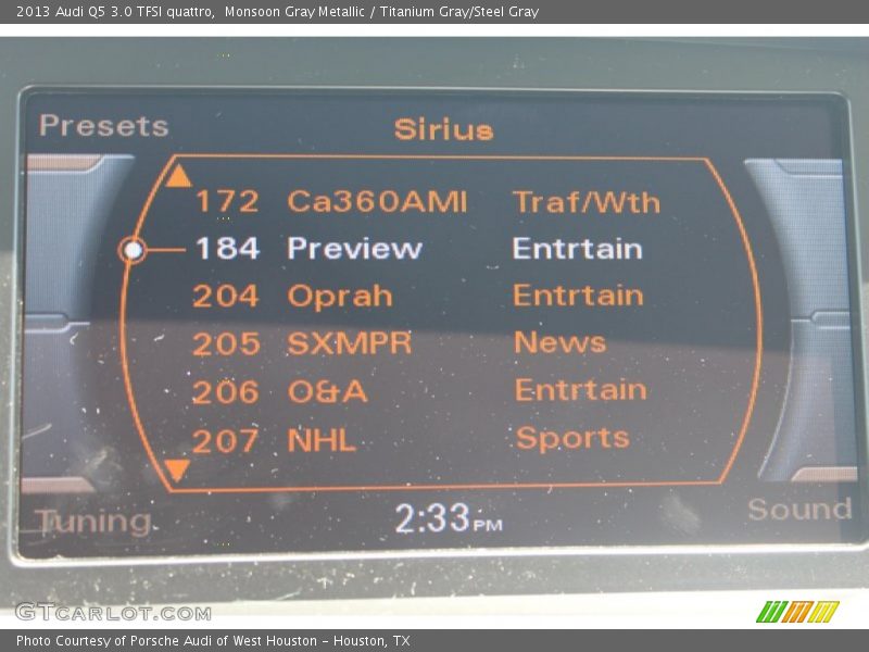 Monsoon Gray Metallic / Titanium Gray/Steel Gray 2013 Audi Q5 3.0 TFSI quattro