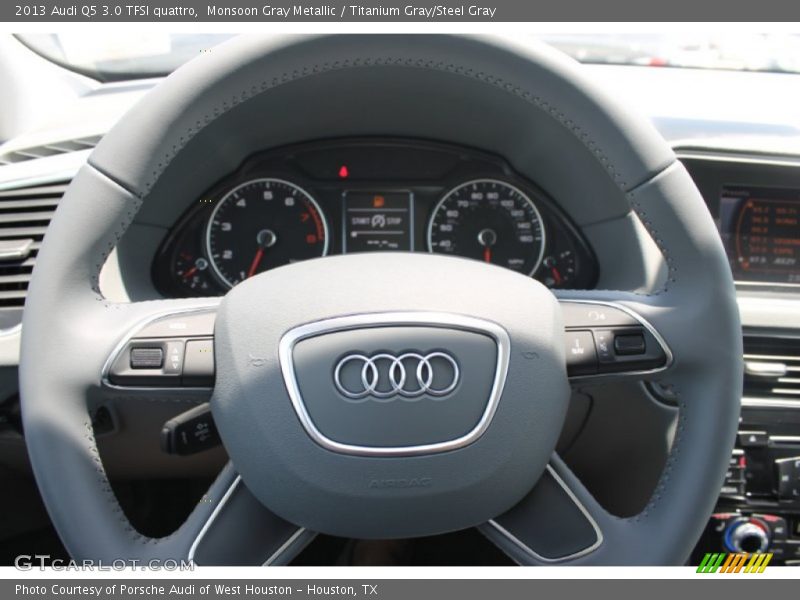 Monsoon Gray Metallic / Titanium Gray/Steel Gray 2013 Audi Q5 3.0 TFSI quattro