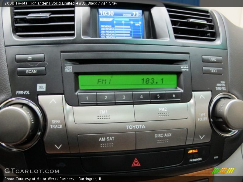 Black / Ash Gray 2008 Toyota Highlander Hybrid Limited 4WD