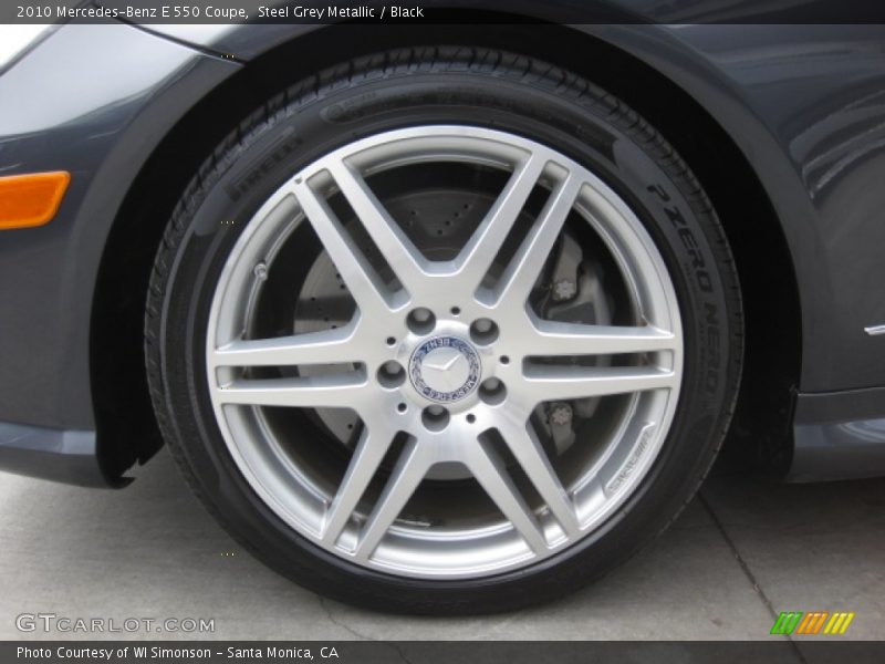 Steel Grey Metallic / Black 2010 Mercedes-Benz E 550 Coupe