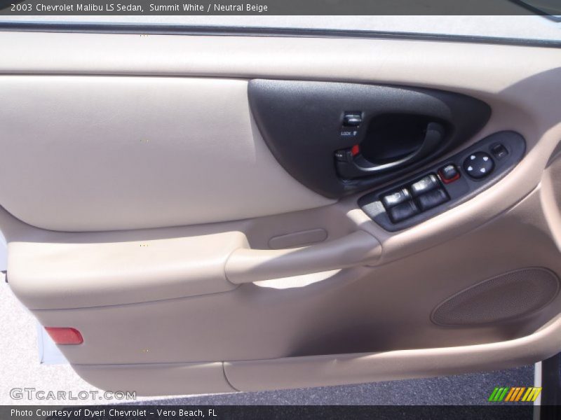 Summit White / Neutral Beige 2003 Chevrolet Malibu LS Sedan