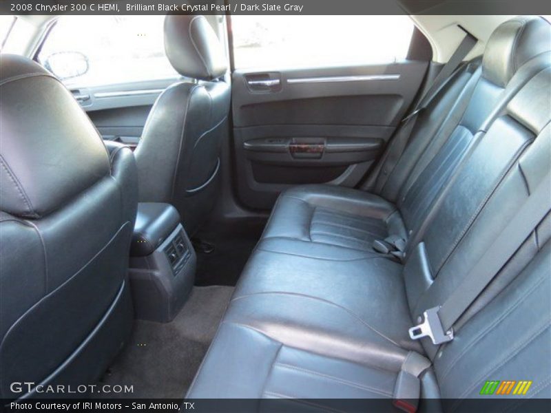 Brilliant Black Crystal Pearl / Dark Slate Gray 2008 Chrysler 300 C HEMI