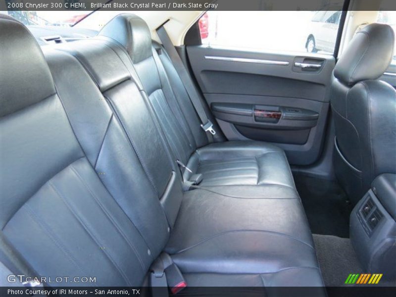 Brilliant Black Crystal Pearl / Dark Slate Gray 2008 Chrysler 300 C HEMI
