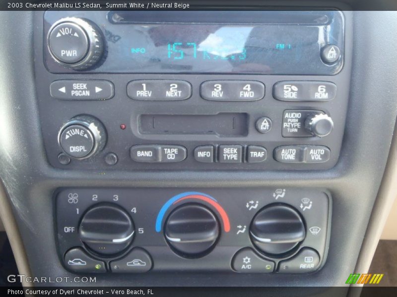 Summit White / Neutral Beige 2003 Chevrolet Malibu LS Sedan