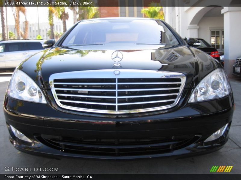 Black / Black 2009 Mercedes-Benz S 550 Sedan