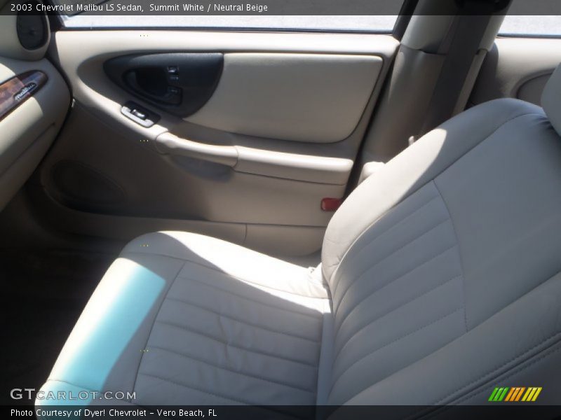 Summit White / Neutral Beige 2003 Chevrolet Malibu LS Sedan