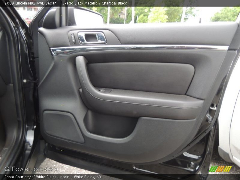 Tuxedo Black Metallic / Charcoal Black 2009 Lincoln MKS AWD Sedan