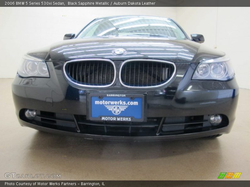 Black Sapphire Metallic / Auburn Dakota Leather 2006 BMW 5 Series 530xi Sedan
