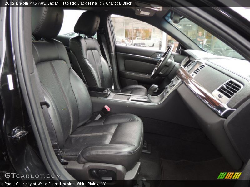 Tuxedo Black Metallic / Charcoal Black 2009 Lincoln MKS AWD Sedan