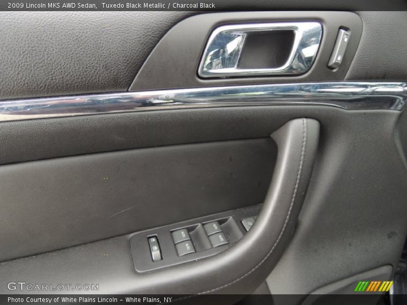 Tuxedo Black Metallic / Charcoal Black 2009 Lincoln MKS AWD Sedan