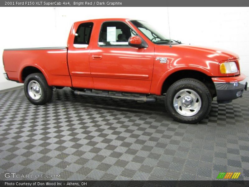 Bright Red / Dark Graphite 2001 Ford F150 XLT SuperCab 4x4