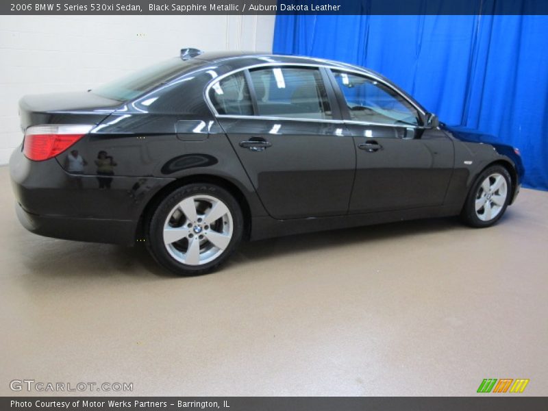 Black Sapphire Metallic / Auburn Dakota Leather 2006 BMW 5 Series 530xi Sedan