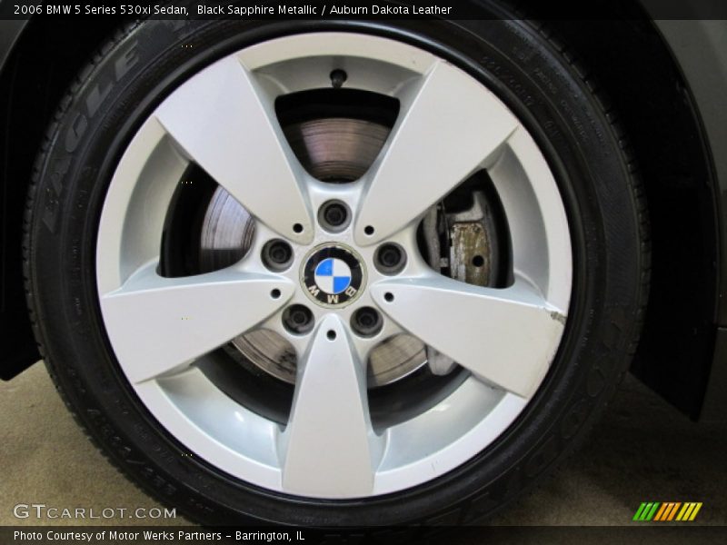 Black Sapphire Metallic / Auburn Dakota Leather 2006 BMW 5 Series 530xi Sedan
