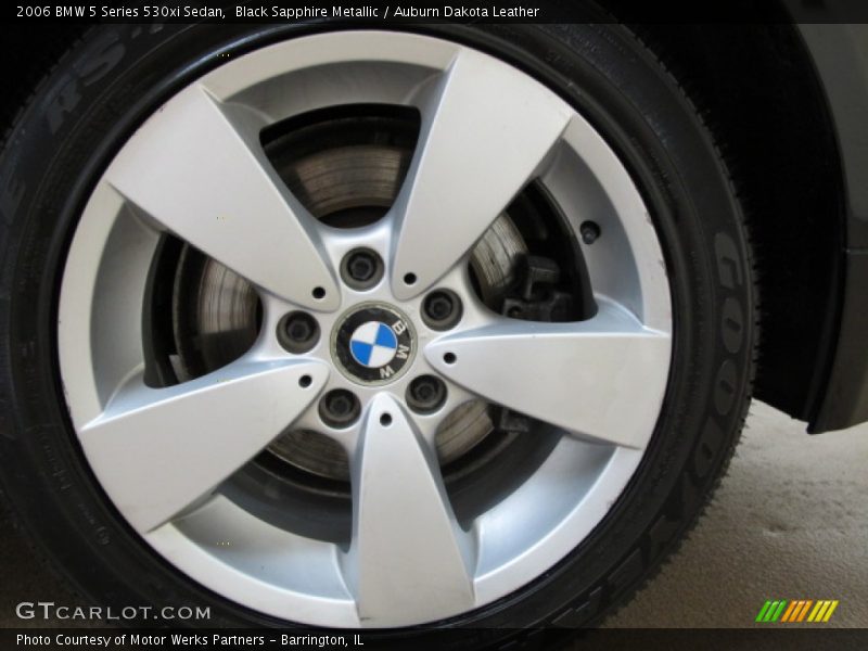 Black Sapphire Metallic / Auburn Dakota Leather 2006 BMW 5 Series 530xi Sedan