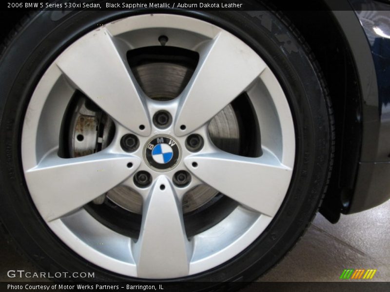 Black Sapphire Metallic / Auburn Dakota Leather 2006 BMW 5 Series 530xi Sedan