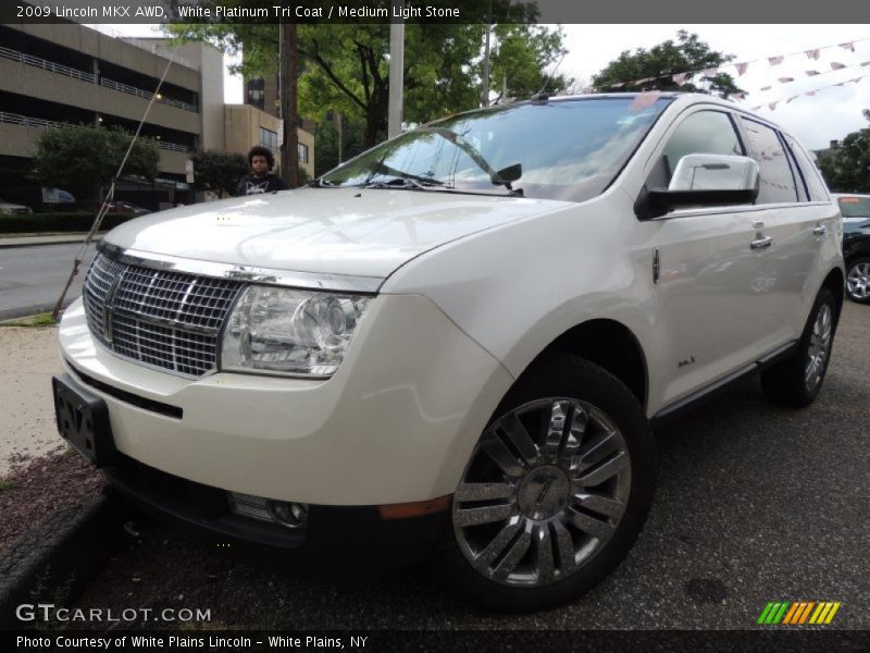 White Platinum Tri Coat / Medium Light Stone 2009 Lincoln MKX AWD