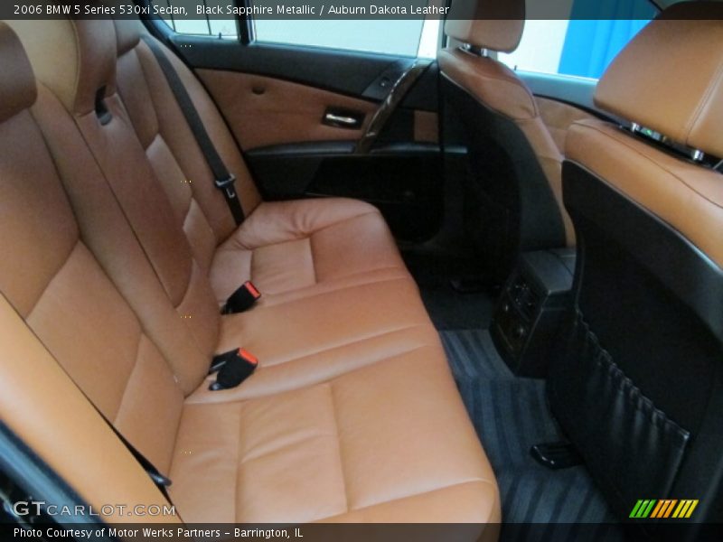 Black Sapphire Metallic / Auburn Dakota Leather 2006 BMW 5 Series 530xi Sedan
