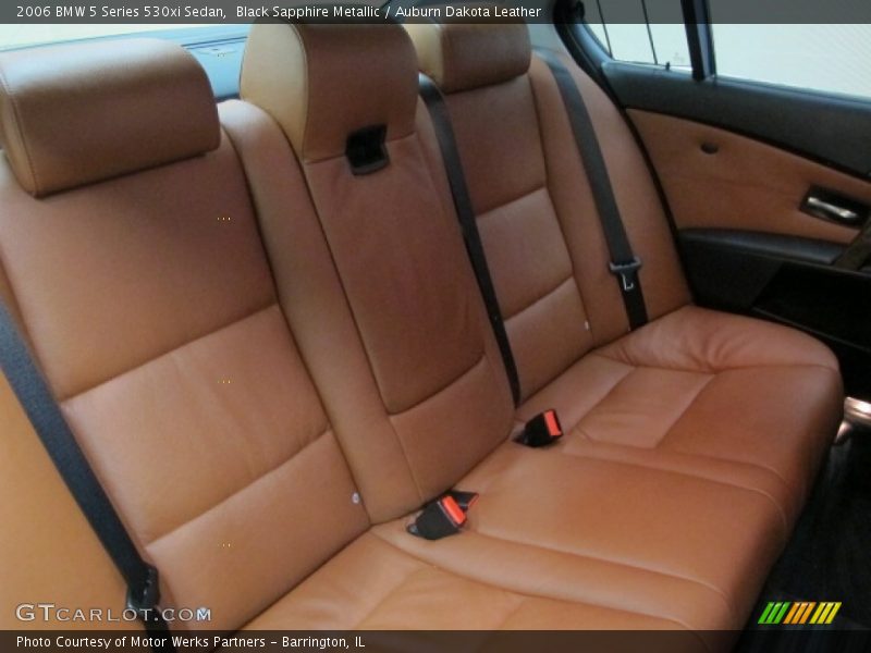 Black Sapphire Metallic / Auburn Dakota Leather 2006 BMW 5 Series 530xi Sedan