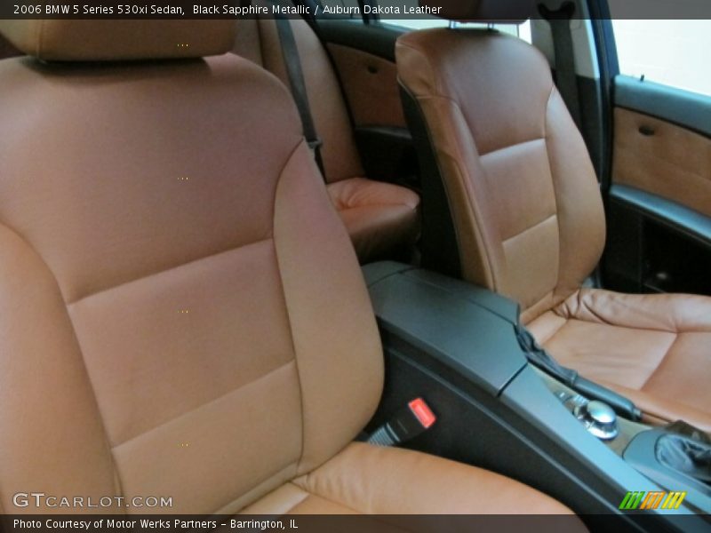 Black Sapphire Metallic / Auburn Dakota Leather 2006 BMW 5 Series 530xi Sedan