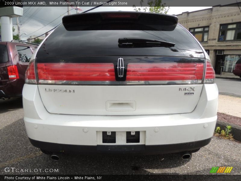 White Platinum Tri Coat / Medium Light Stone 2009 Lincoln MKX AWD
