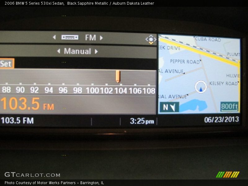 Black Sapphire Metallic / Auburn Dakota Leather 2006 BMW 5 Series 530xi Sedan