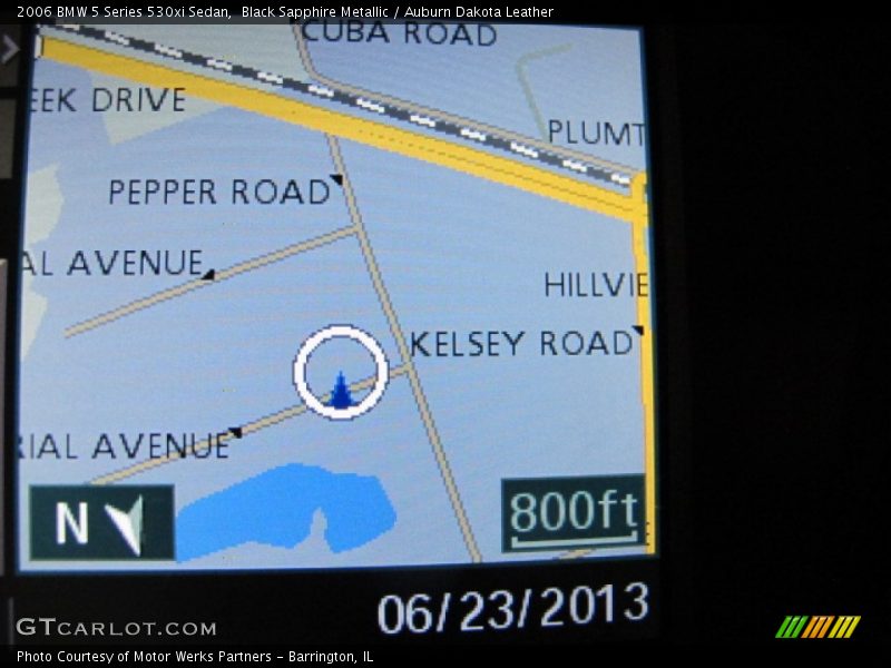 Black Sapphire Metallic / Auburn Dakota Leather 2006 BMW 5 Series 530xi Sedan