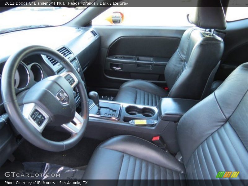 Header Orange / Dark Slate Gray 2012 Dodge Challenger SXT Plus